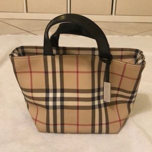 SOLD Burberry Plaid Canvas Satchel